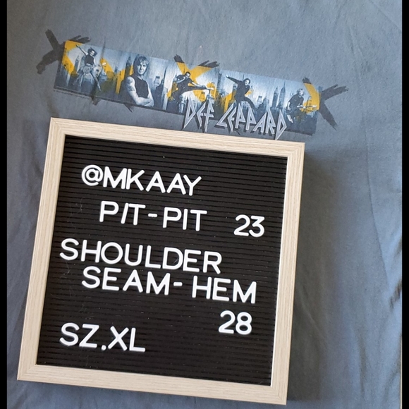 Def Leppard concert tee X tour 2006 XL Band  Merchandise Fan - Picture 5 of 6